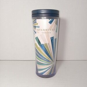 2009 STARBUCKS 16oz Travel Mug Tumbler Sunburst Rare
